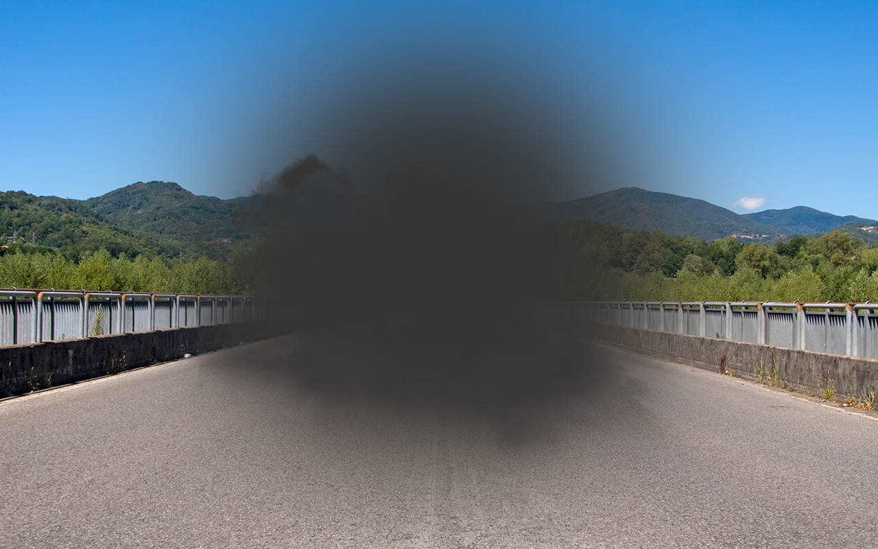 Synsfeltet til en person med AMD